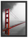Golden Gate Bridge Aussicht Schattenfugenrahmen 55x40