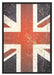 UK Flagge Schattenfugenrahmen 100x70