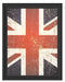 UK Flagge Schattenfugenrahmen 38x30