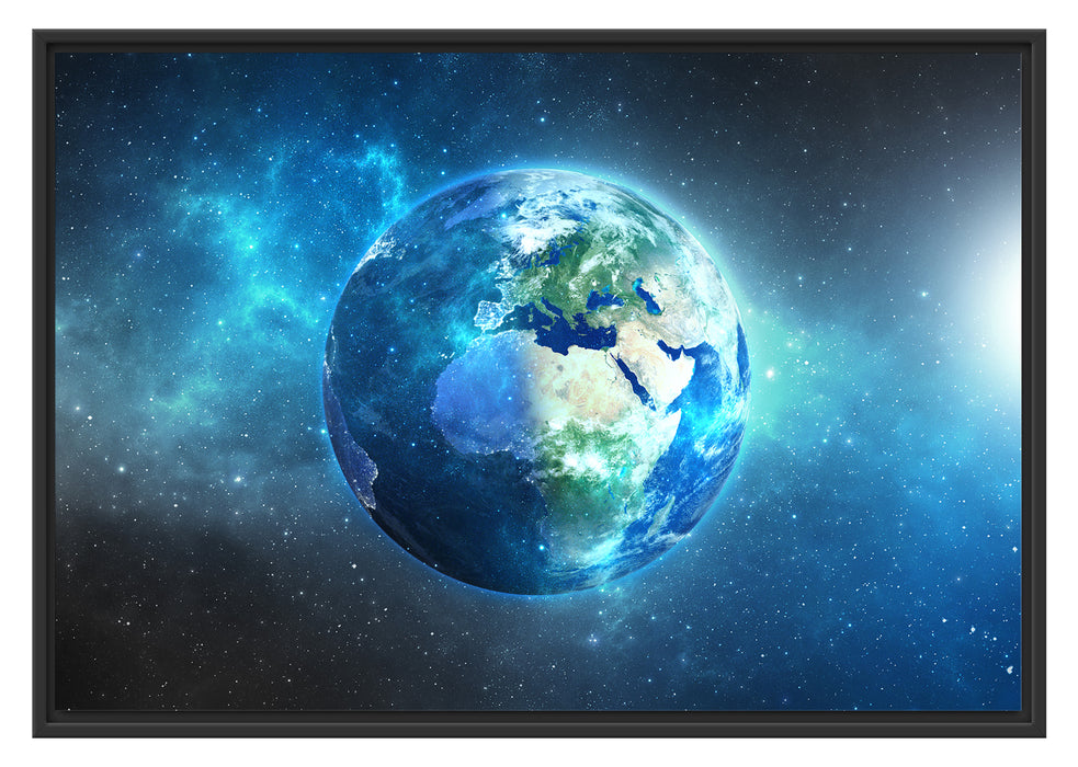 Pixxprint Unsere Erde im Weltall, im Schwebe-Effekt Bilderrahmen
