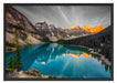 Moraine Lake in Canada Schattenfugenrahmen 100x70