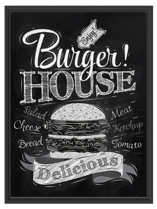 Burger House Schattenfugenrahmen 80x60