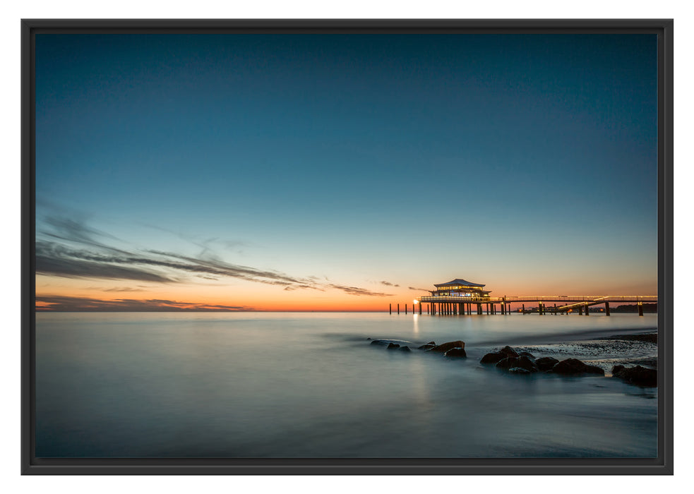 Pixxprint Timmendorfer Strand, im Schwebe-Effekt Bilderrahmen