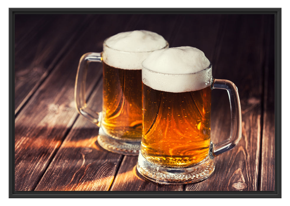 Pixxprint Maßkrüge Bier, im Schwebe-Effekt Bilderrahmen