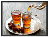 Arabischer Tee Schattenfugenrahmen 80x60