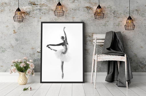 Ästhetische Ballerina Schattenfugenrahmen Wohnzimmer