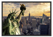 Freiheitsstatue in New York Schattenfugenrahmen 100x70