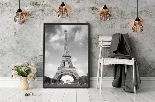 Eifelturm in Paris Schattenfugenrahmen Wohnzimmer