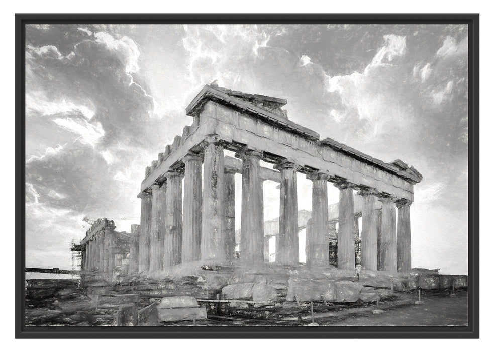 Pixxprint Akropolis in Athen, im Schwebe-Effekt Bilderrahmen