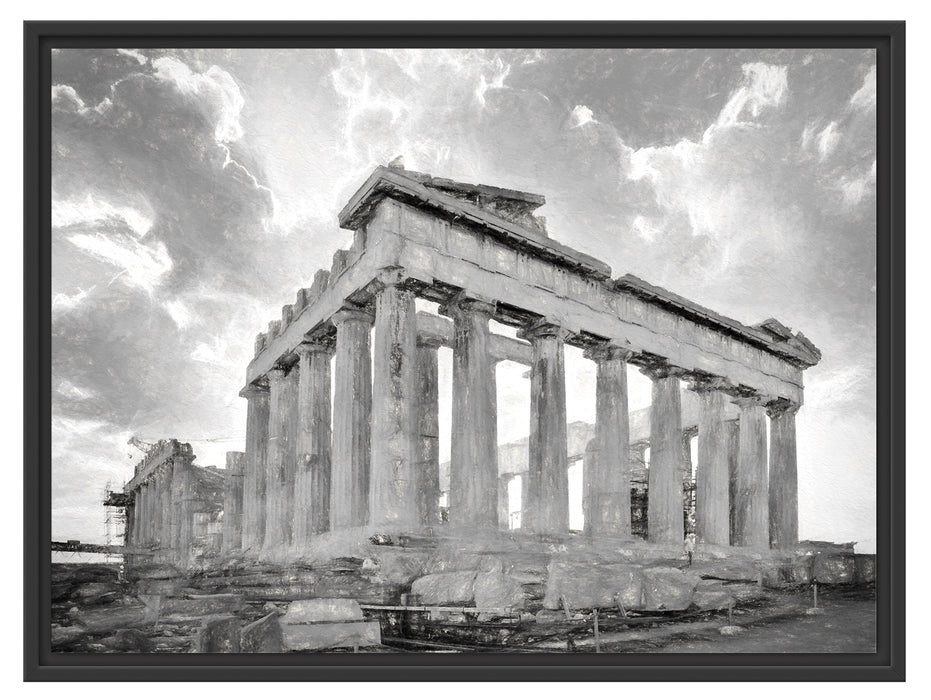 Akropolis in Athen Schattenfugenrahmen 80x60