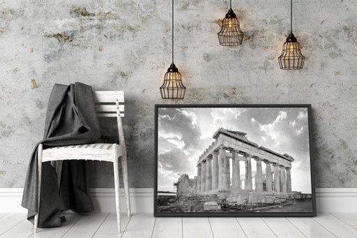 Akropolis in Athen Schattenfugenrahmen Wohnzimmer