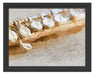 Detailaufnahme einer Querflöte Schattenfugenrahmen 38x30