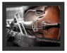 Alte Violine Schattenfugenrahmen 38x30
