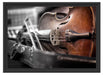 Alte Violine Schattenfugenrahmen 55x40