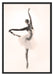 Ã„sthetische Ballerina Schattenfugenrahmen 100x70