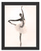 Ã„sthetische Ballerina Schattenfugenrahmen 38x30