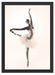Ã„sthetische Ballerina Schattenfugenrahmen 55x40