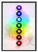 Chakra Eneregieelemente Schattenfugenrahmen 100x70