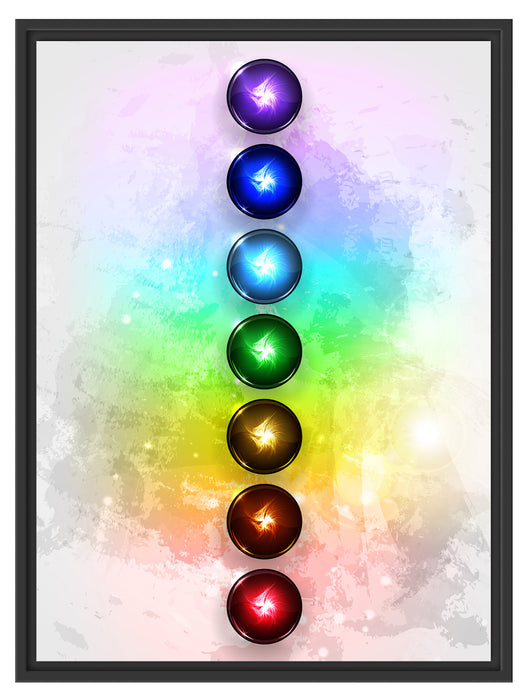 Chakra Eneregieelemente Schattenfugenrahmen 80x60