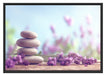 Lavendel Spa-Stillleben Schattenfugenrahmen 100x70