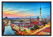 Berlin Panorama Schattenfugenrahmen 100x70