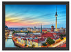 Berlin Panorama Schattenfugenrahmen 55x40