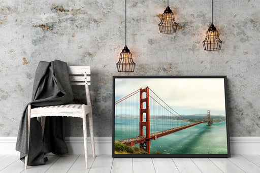 Golden Gate Bridge Schattenfugenrahmen Wohnzimmer