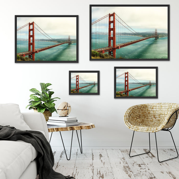 Golden Gate Bridge Schattenfugenrahmen Dekovorschlag