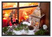 weihnachtlich Fensterbrett Schattenfugenrahmen 100x70