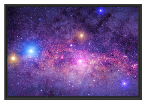 wunderbarer Blick in das Universum Schattenfugenrahmen 100x70