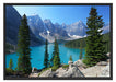 Moraine Lake kanadische Berge Schattenfugenrahmen 100x70