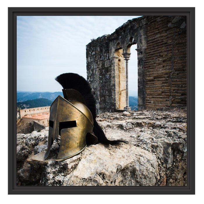 Gladiatorenhelm Schattenfugenrahmen Quadratisch 55x55