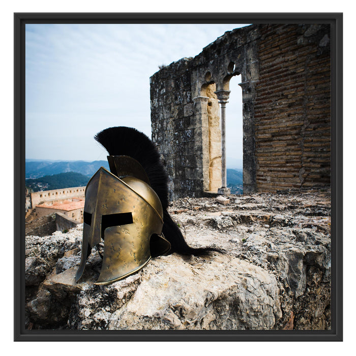 Gladiatorenhelm Schattenfugenrahmen Quadratisch 70x70