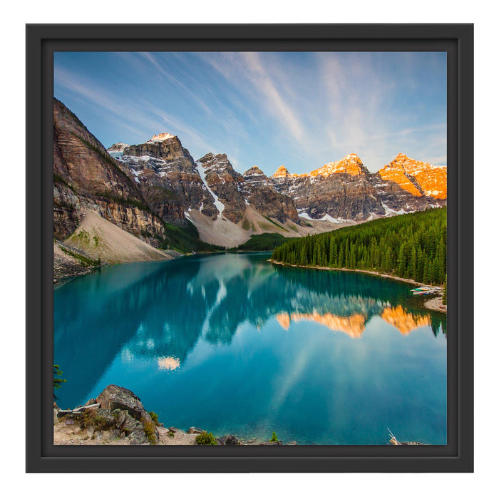 Bergsee Schattenfugenrahmen Quadratisch 40x40