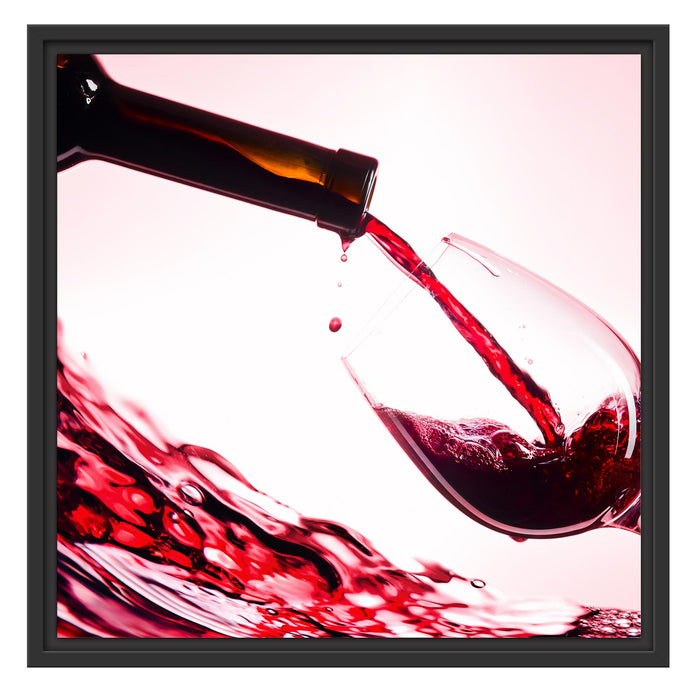 Wein Schattenfugenrahmen Quadratisch 55x55