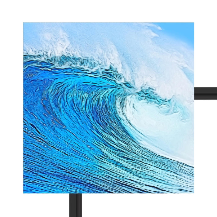 Die perfekte Welle Schattenfugenrahmen Quadratisch 40x40