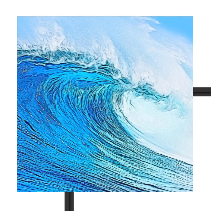 Die perfekte Welle Schattenfugenrahmen Quadratisch 55x55