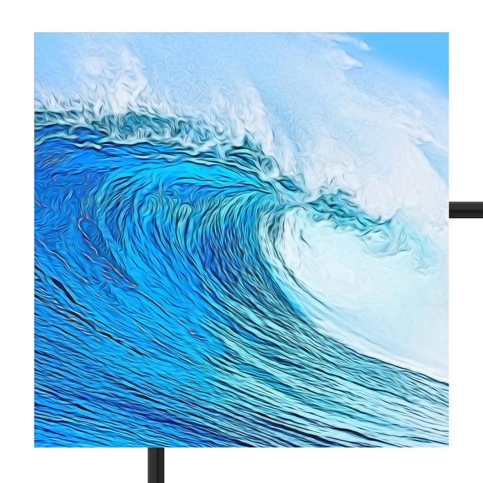 Die perfekte Welle Schattenfugenrahmen Quadratisch 70x70