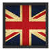 Großbritannien Flagge Schattenfugenrahmen Quadratisch 40x40