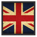 Großbritannien Flagge Schattenfugenrahmen Quadratisch 55x55