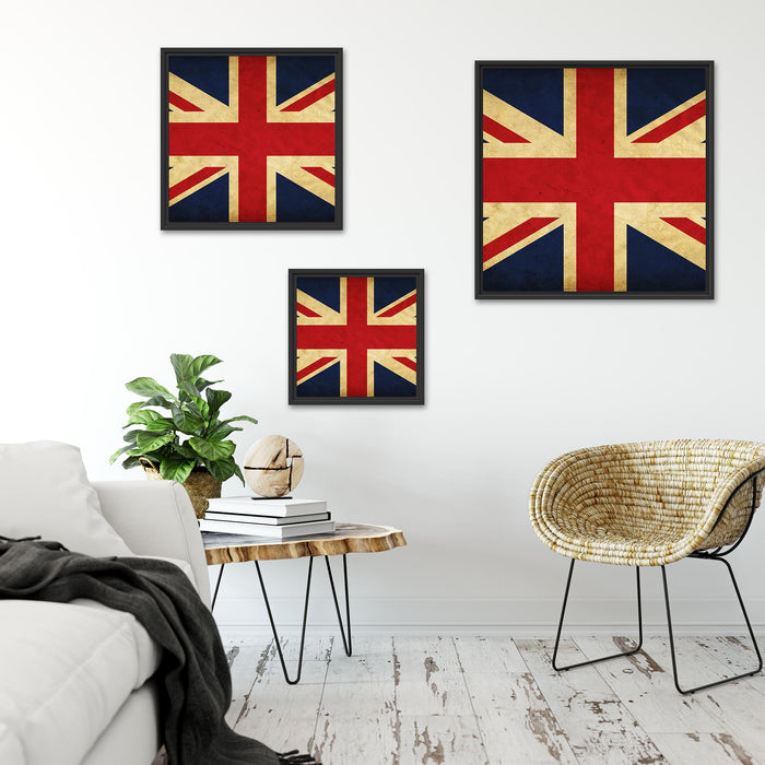 Großbritannien Flagge Quadratisch Schattenfugenrahmen Wohnzimmer