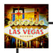 Ortseingangsschild Las Vegas Schattenfugenrahmen Quadratisch 55x55
