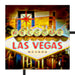 Ortseingangsschild Las Vegas Schattenfugenrahmen Quadratisch 70x70