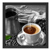 Kaffe mit Kännchen Schattenfugenrahmen Quadratisch 40x40