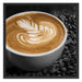 Dekor auf Kaffee Schattenfugenrahmen Quadratisch 70x70