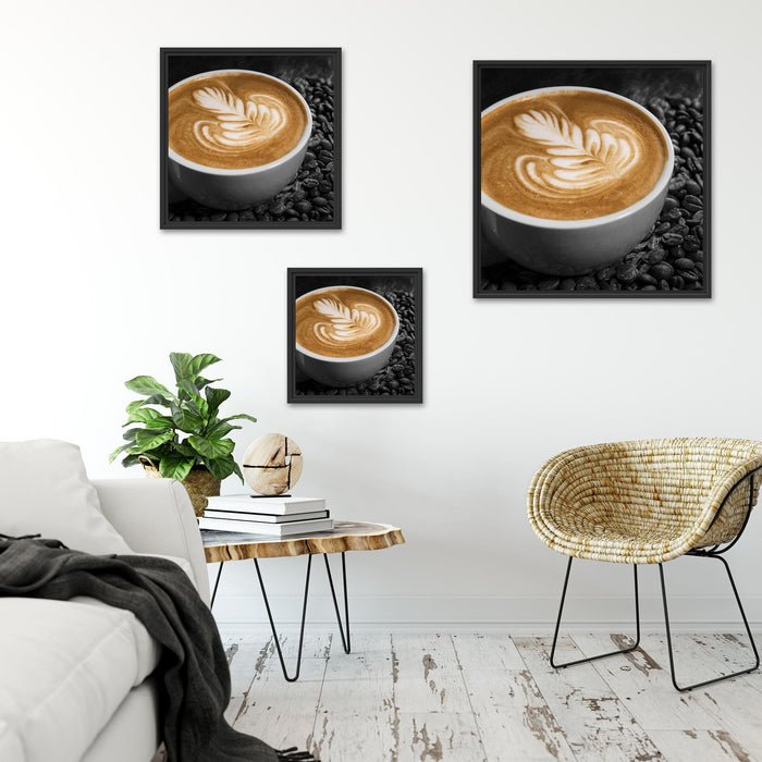 Dekor auf Kaffee Quadratisch Schattenfugenrahmen Wohnzimmer