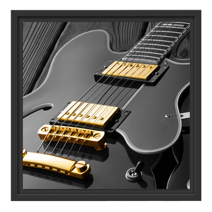 elegante E-Gitarre Schattenfugenrahmen Quadratisch 40x40