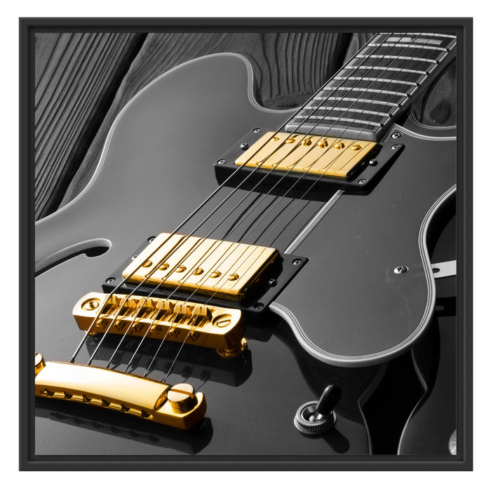 elegante E-Gitarre Schattenfugenrahmen Quadratisch 70x70