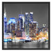 New York Skyline Schattenfugenrahmen Quadratisch 70x70