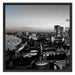 Frankfurter Skyline Schattenfugenrahmen Quadratisch 70x70